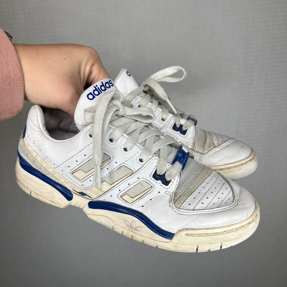 Adidas Kith x Torsion Kids White Blue Low Top Sneakers Training Shoes Size 5‎